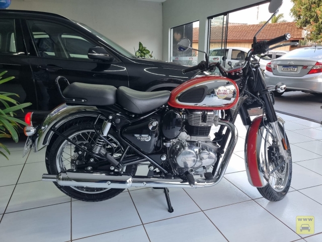 Royal Enfield CLASSIC 350 CHROME RED 22/23 | M3 AUTOMOVEIS | Portal OBusca