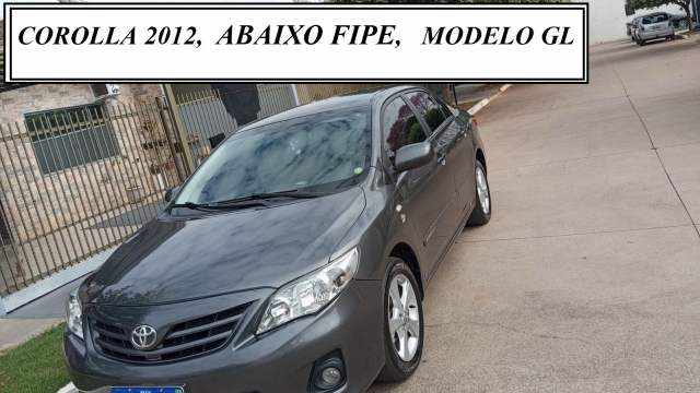 TOYOTA Corolla Sedan 1.8 Dual VVT-i GLI (flex) 11/12 | Cristiano | Portal OBusca