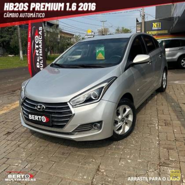 HYUNDAI HB20S 1.6 PREMIUM 16V FLEX 4P AUTOMÁTICO 16/16 | Berto Multimarcas | Portal OBusca