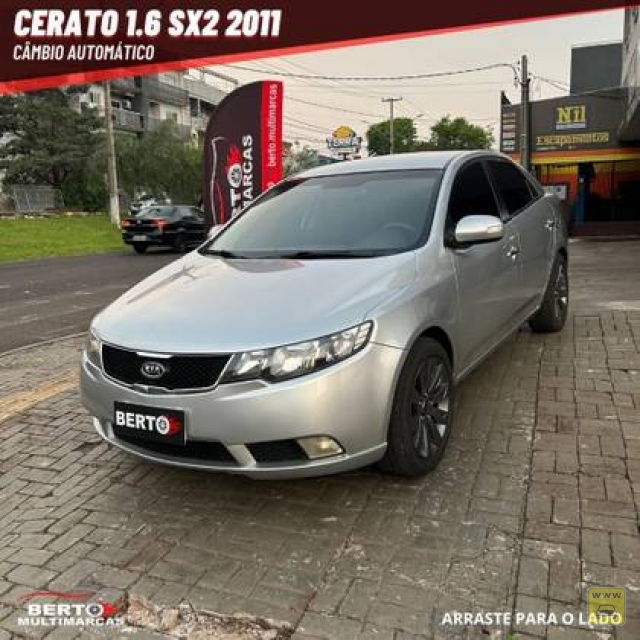 KIA CERATO 1.6 SX2 16V GASOLINA 4P AUTOMÁTICO 10/11 | Berto Multimarcas | Portal OBusca