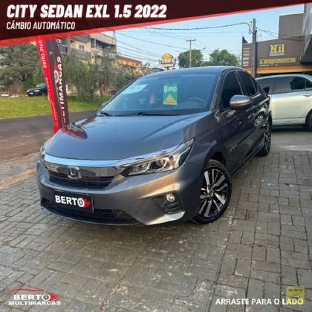 HONDA CITY 1.5 I-VTEC FLEX EXL CVT 22/22 | Berto Multimarcas | Portal OBusca