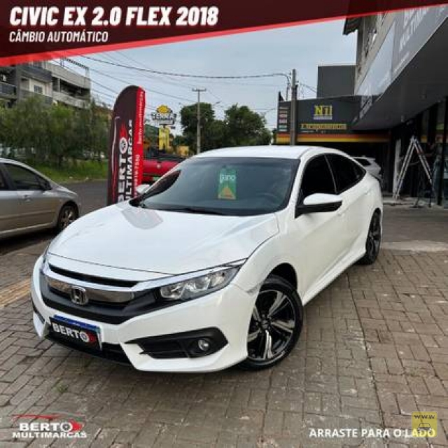 HONDA CIVIC 2.0 16V FLEXONE EX 4P CVT 17/18 | Berto Multimarcas | Portal OBusca