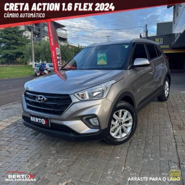 HYUNDAI CRETA 1.6 16V FLEX ACTION AUTOMÁTICO 24/24 | Berto Multimarcas | Portal OBusca